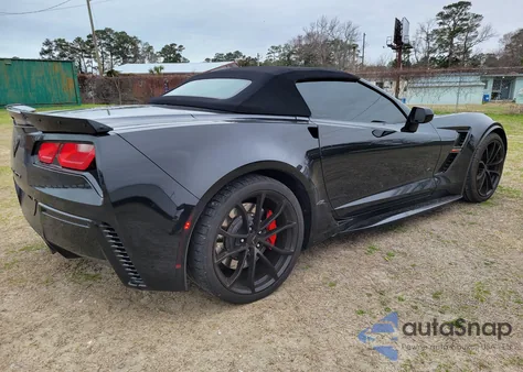 2019 Chevrolet Corvette Grand Sport 2Lt из США, поврежденный, VIN 1G1YY3D72K5121941